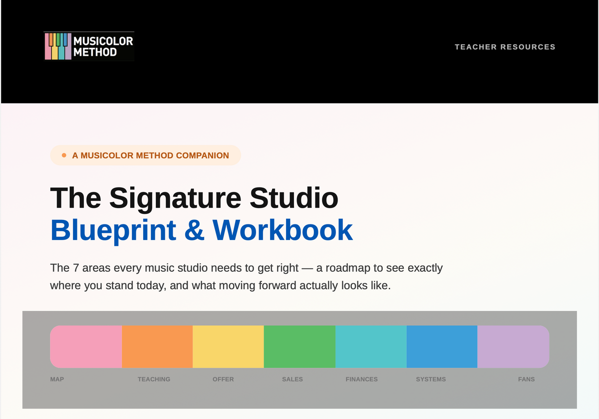 Signature Studio Blueprint & Workbook