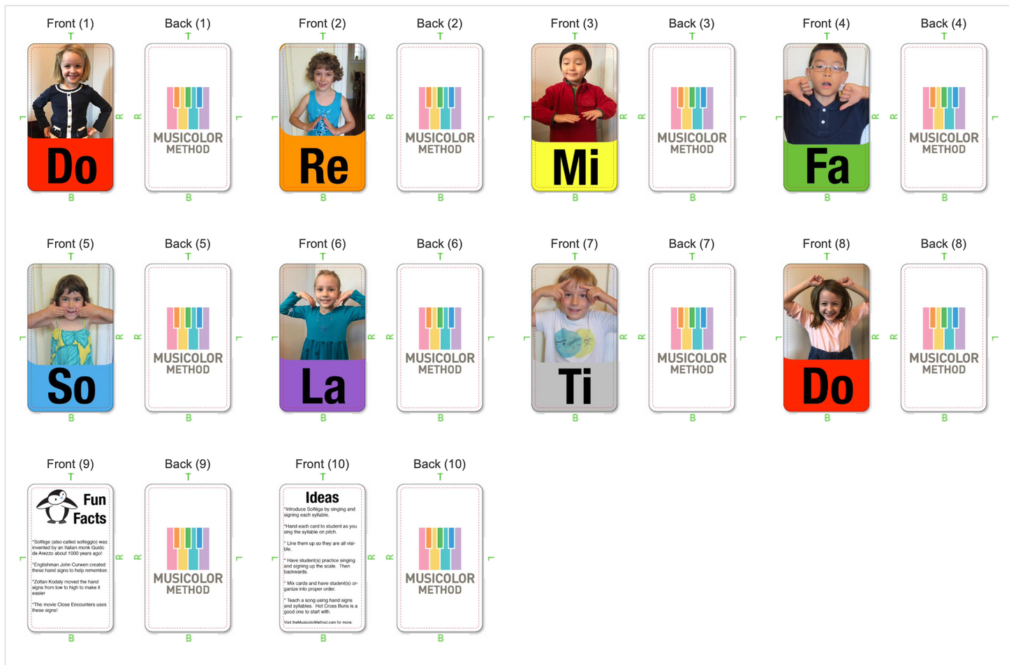 Solfeggio Cards