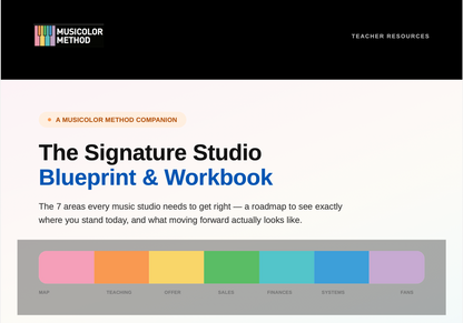 Signature Studio Blueprint & Workbook
