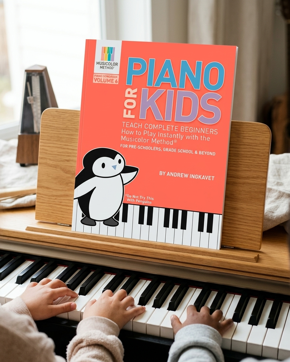 Piano For Kids 6: Teach complete beginners how to play instantly with the Musicolor Method: For preschoolers, grade schoolers and beyond! (Musicolor Method Piano Songbook Book 6)