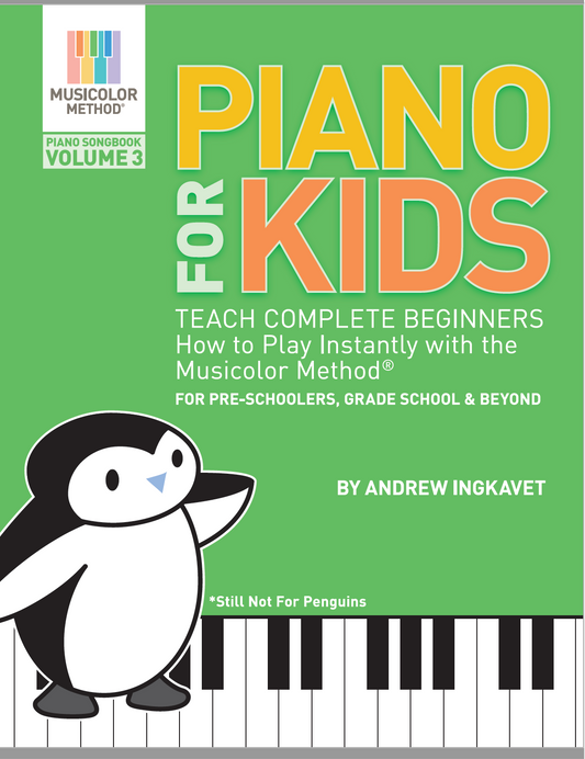 Piano For Kids Volume 3 - PHYSICAL BOOK